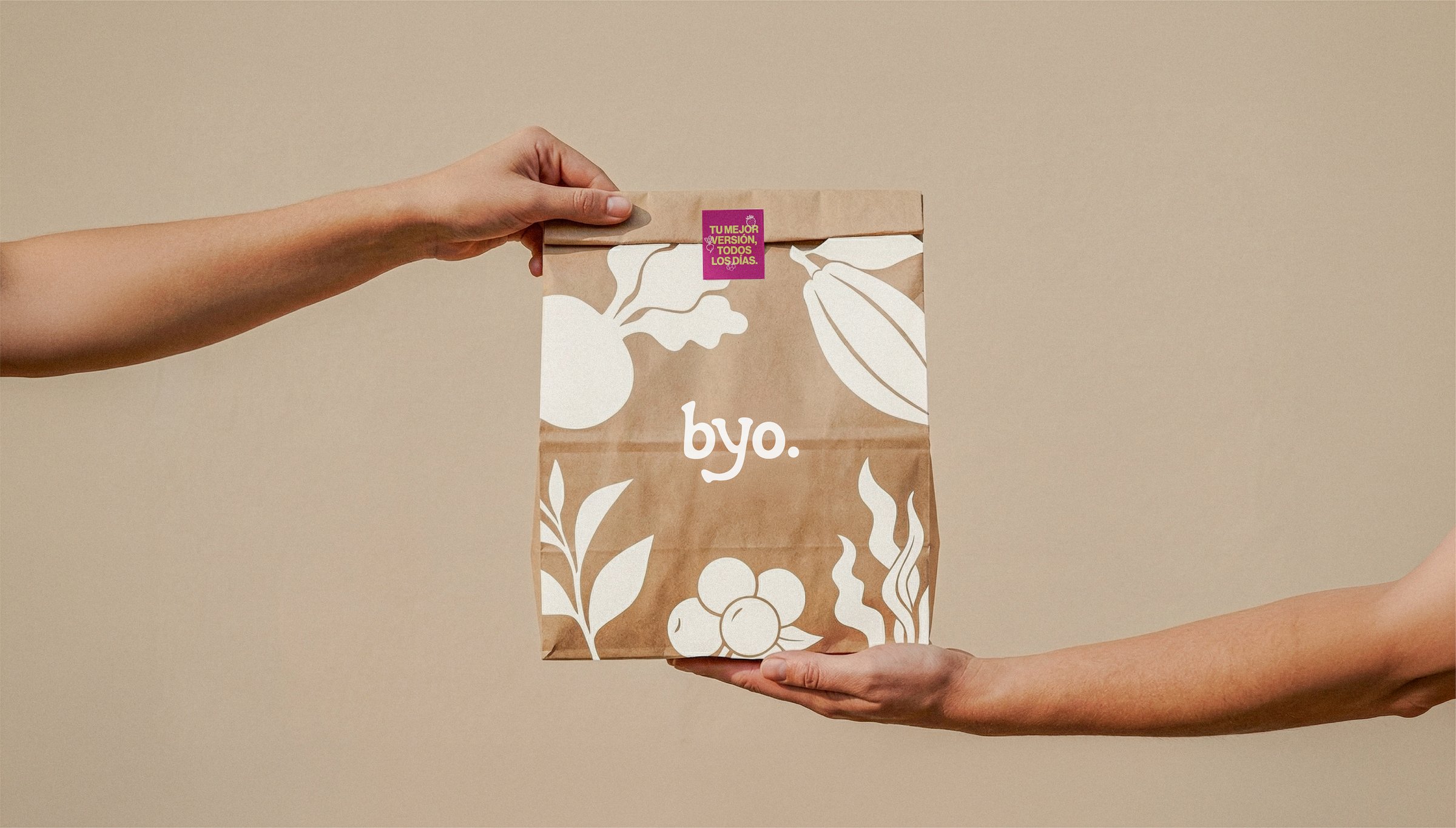 Byo Superfood Lab — paper bag
