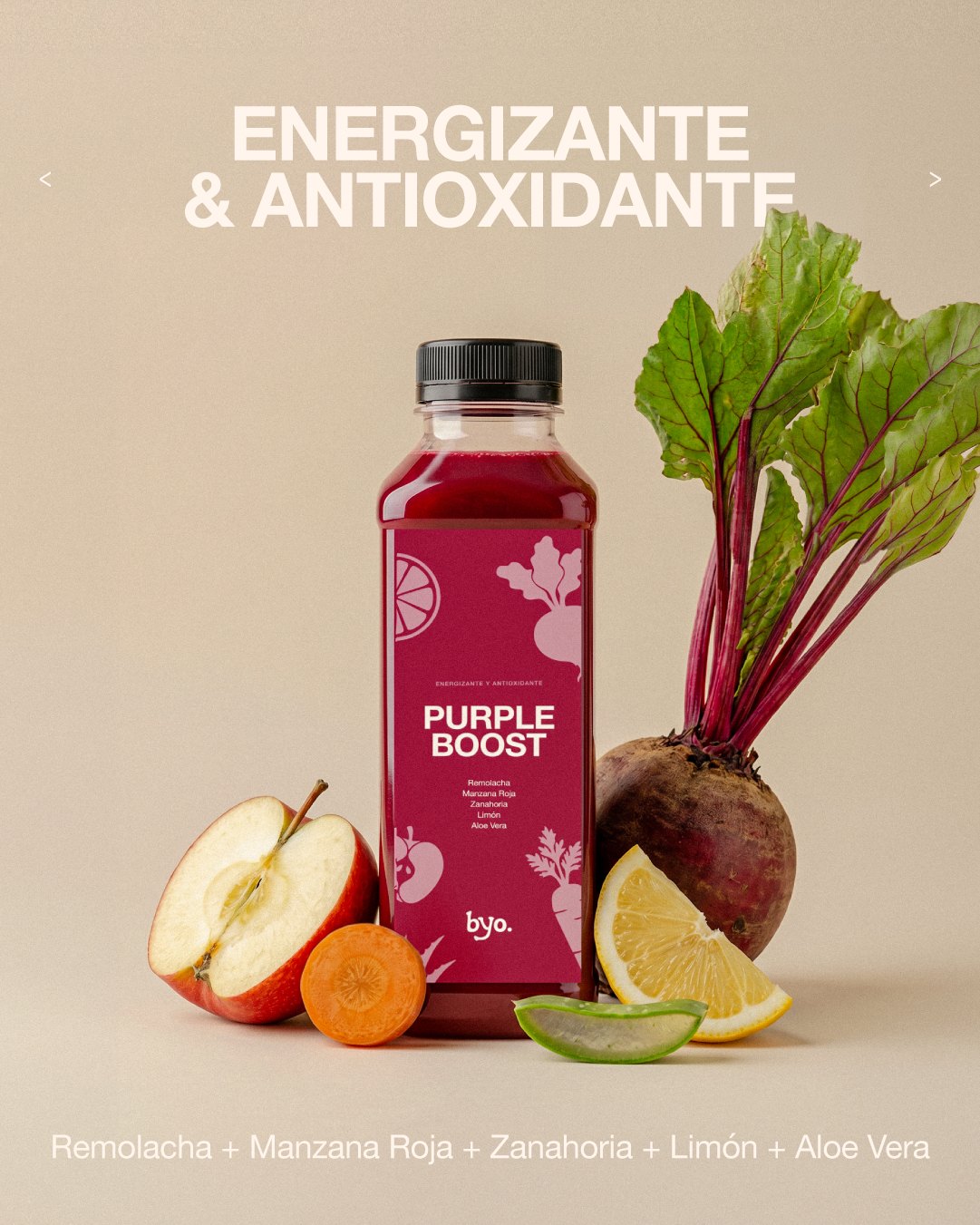 Byo — Jugo Purple Boost: energizante y antioxidante