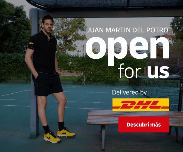 DHL Open for Us — banner digital Del Potro