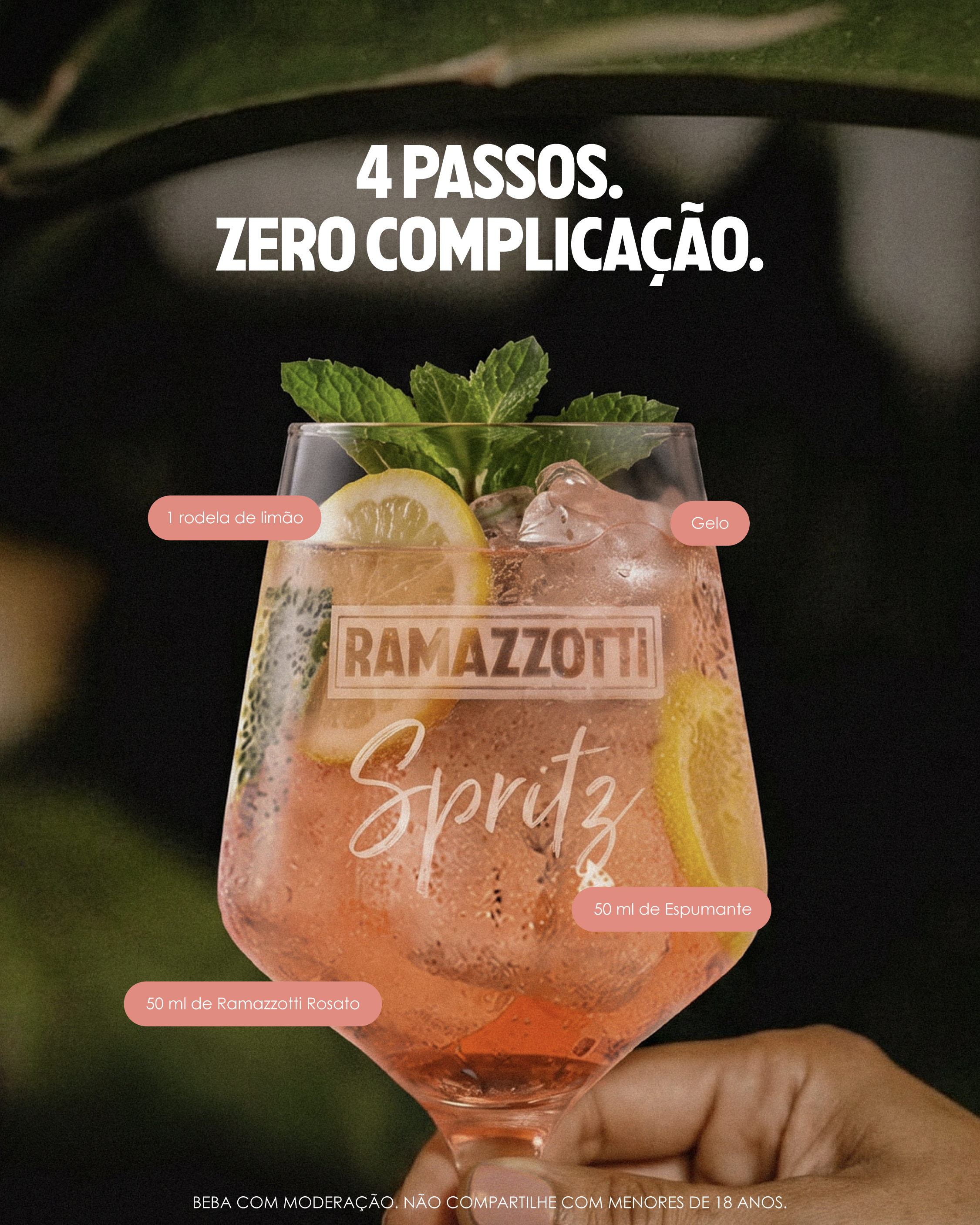Ramazzotti Spritz — 4 passos